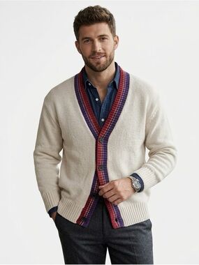 ZARA Men Oversized Varsity Letterman Cardigan L